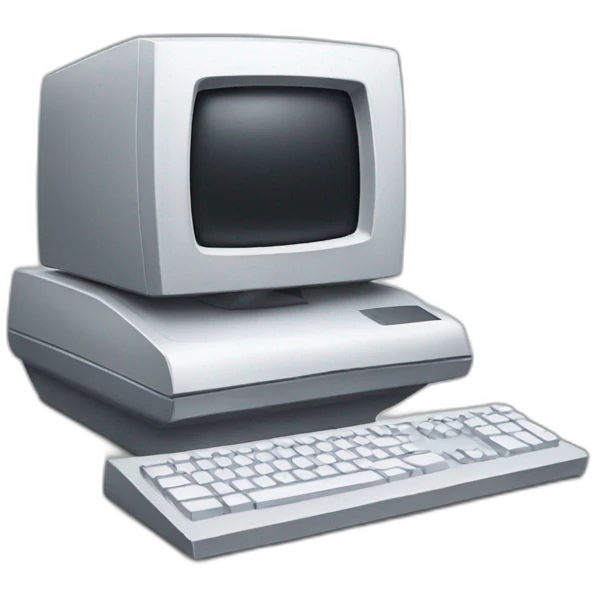 A computer emoji