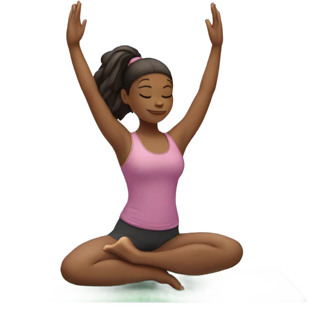 girl yoga emoji