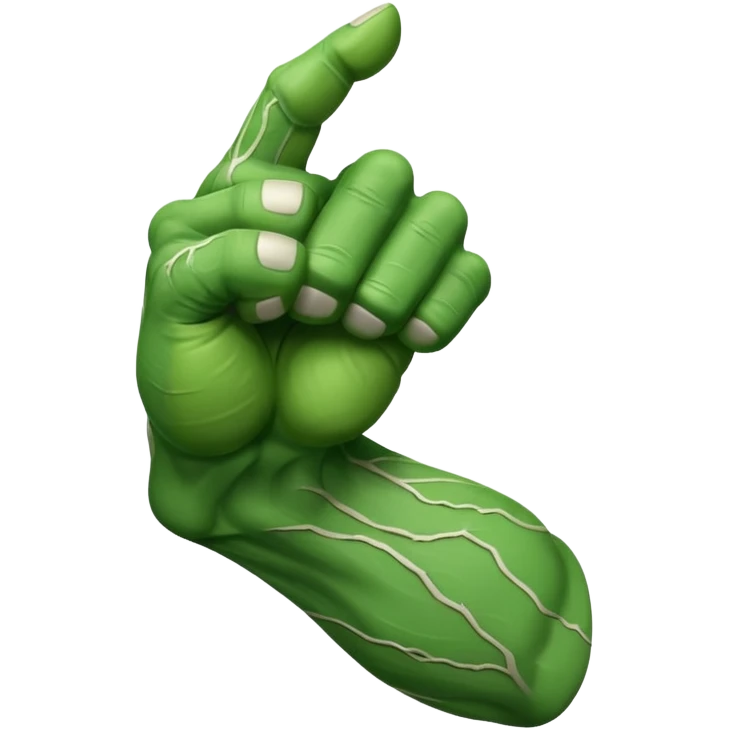 green arm with clenched fist  emoji