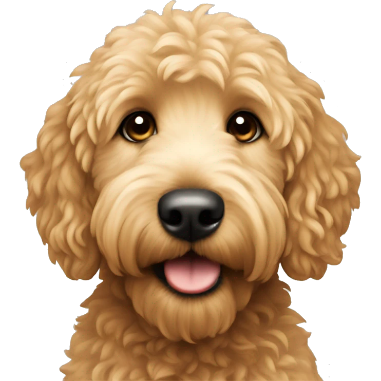 Mini golden doodle  emoji