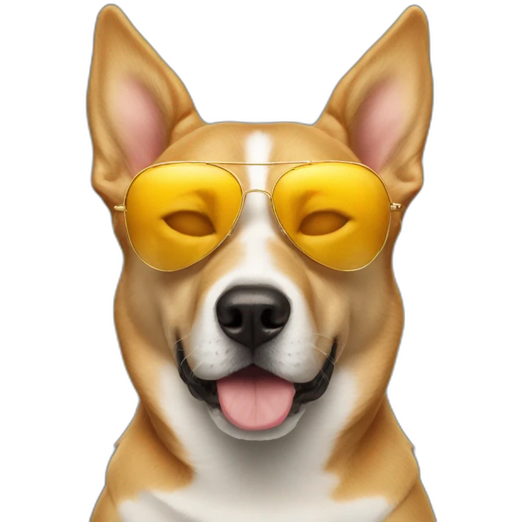 Dog sunglasses sun emoji
