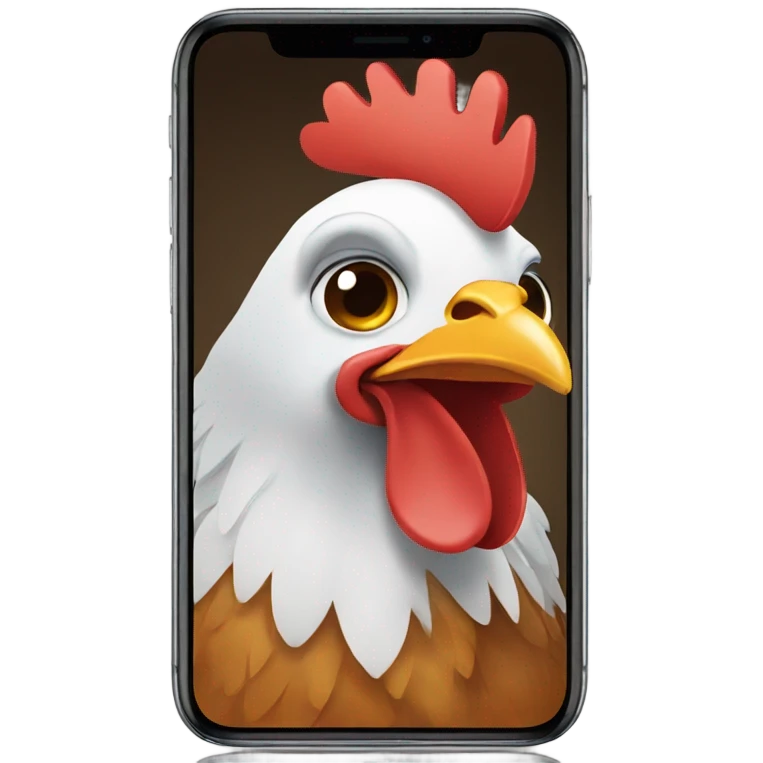 Chicken on FaceTime  emoji