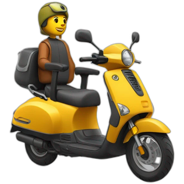 Jul sur scooter emoji