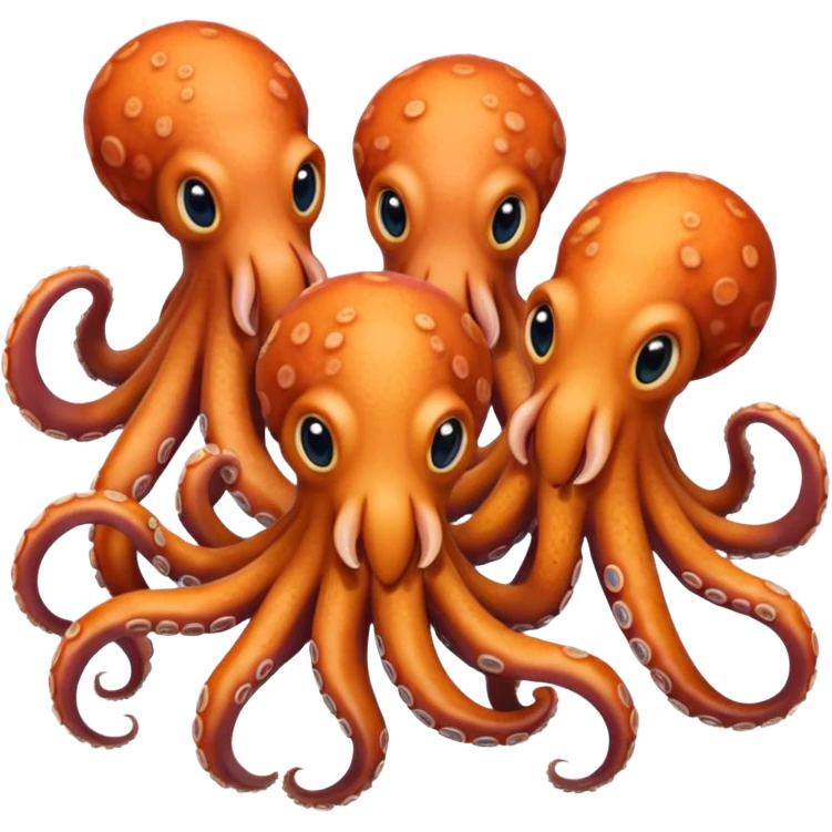 diferentes pulpos emoji