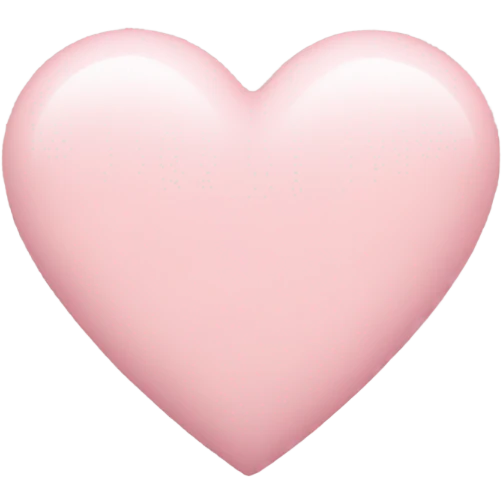 pastel pink heart emoji