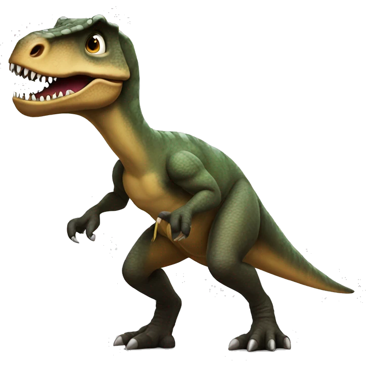 Dinosaur criminal emoji