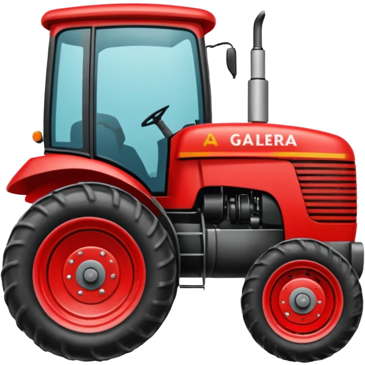 Um trator com o nome: ELITE alegretense a galera é pressão  emoji