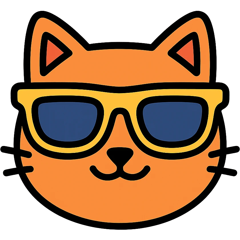 cat wearing sunglasses emoji