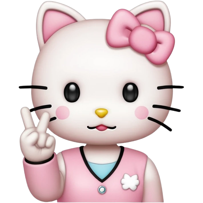 helli kitty middle finger emoji