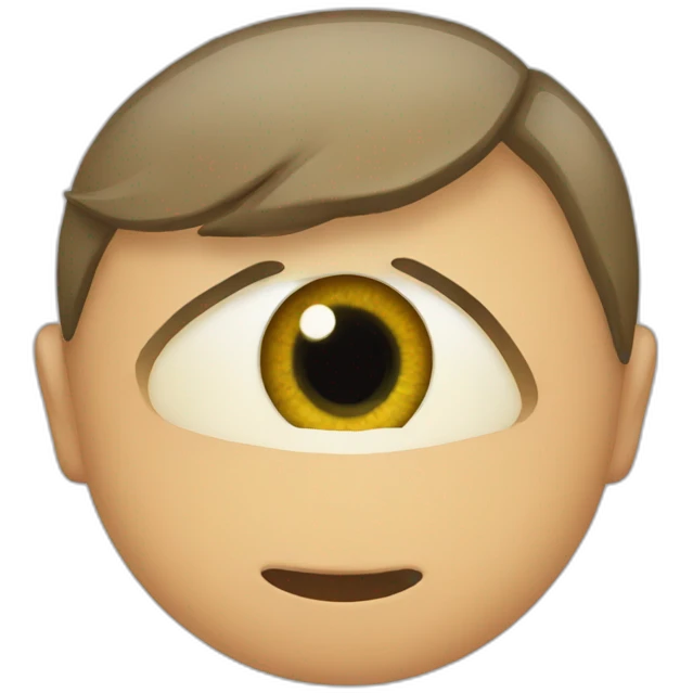 6 separate eye emoji