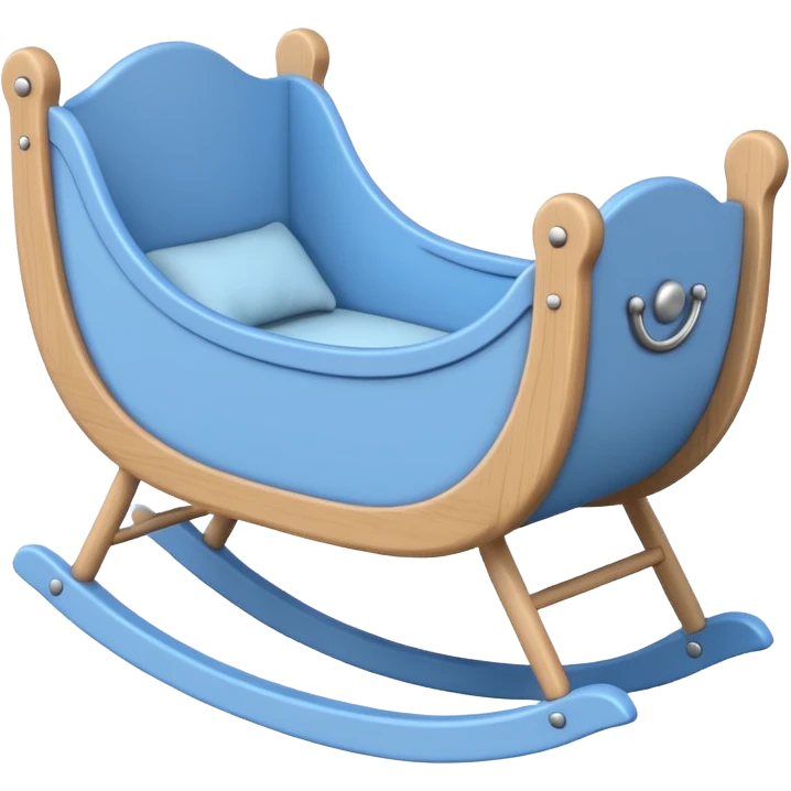 baby cradle blue emoji