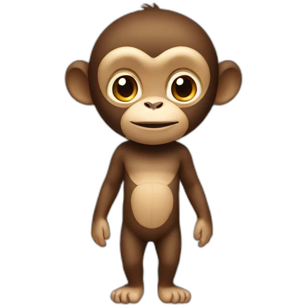 A monkey with human body emoji