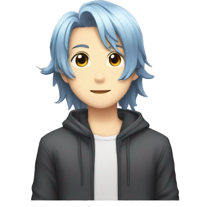 Handsome anime boy emoji  emoji