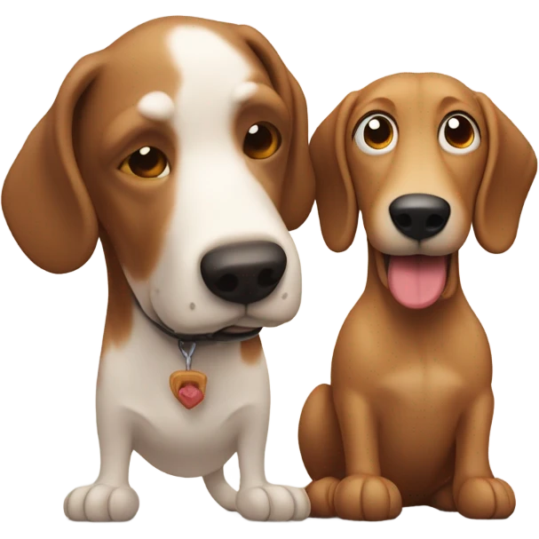 Perro salchicha conmigo  emoji