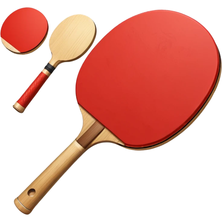 red Ping-Pong racket emoji