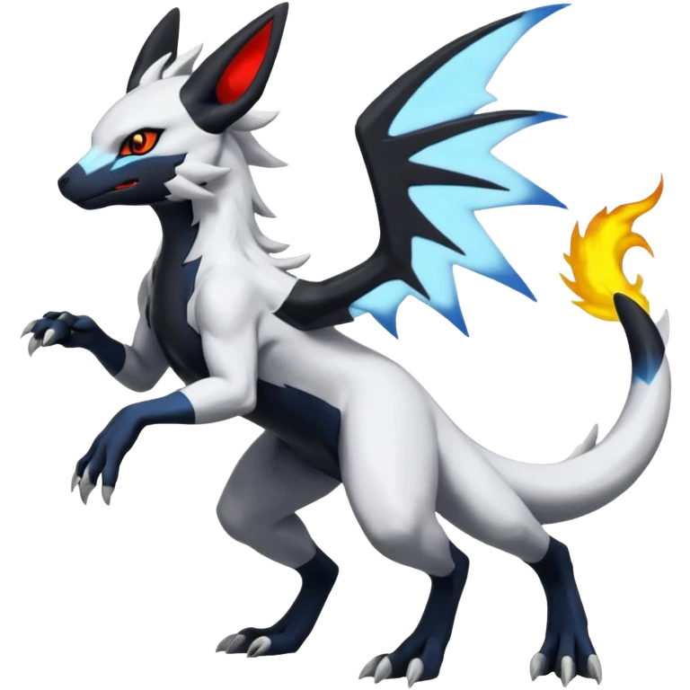 Salandit-Reshiram-Umbreon-Silvally-fusion (full body) emoji