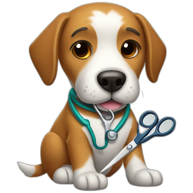 Dog+Scissors+Doctor emoji