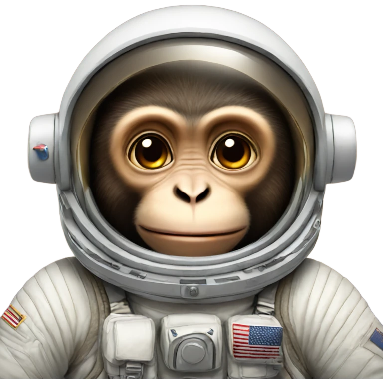 astronaut monkey emoji