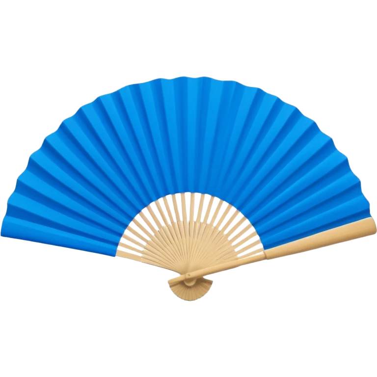 blue paper hand fan emoji