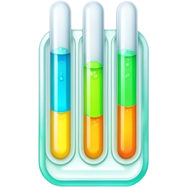 Epoxy resin art icon, jewelry and decorative items made with fluorescent epoxy resin, visible tubes of resin with bright colors, mixing tools, and molds, glowing effect on the resin, minimalistic style, clean lines, transparent background. emoji