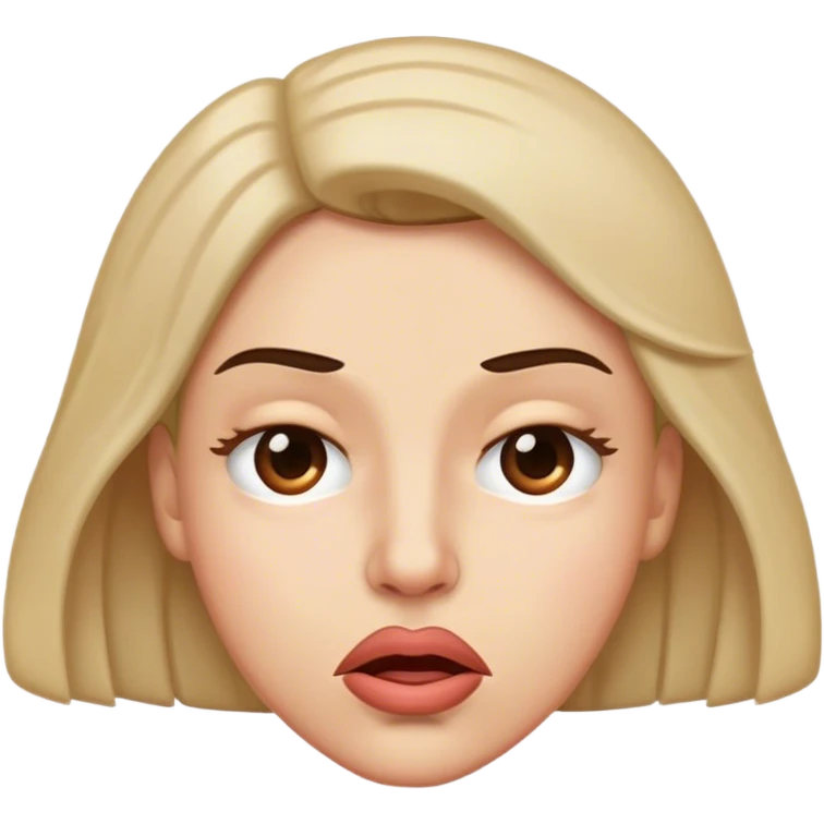 The “I Just Ate a Lemon” Expression – Lips pursed tightly, eyes squinting, head slightly recoiling emoji