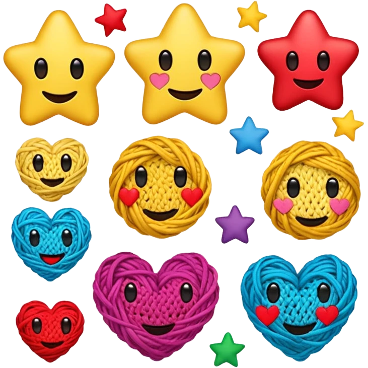 Crochet con emojis típicos  emoji