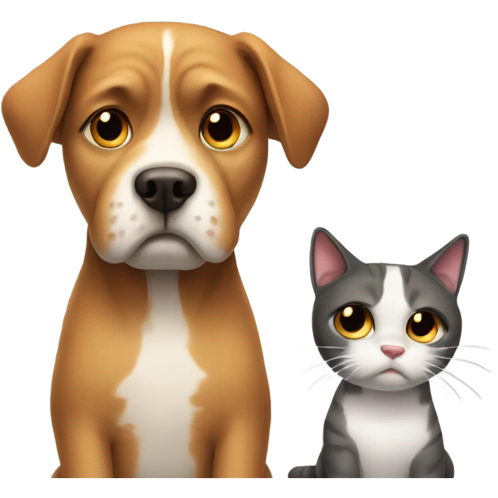sad-dog-and-cat emoji