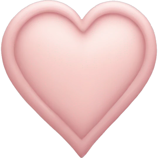 A pale rose heart emoji