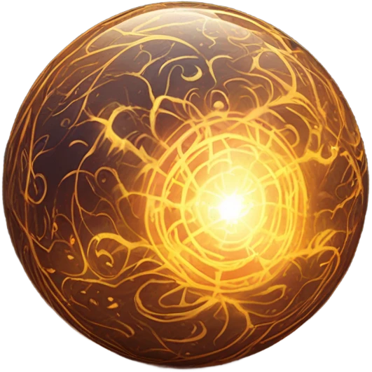 Orb of energy glowing  emoji