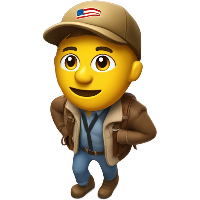 Rich from capital one crossing a canyon emoji
