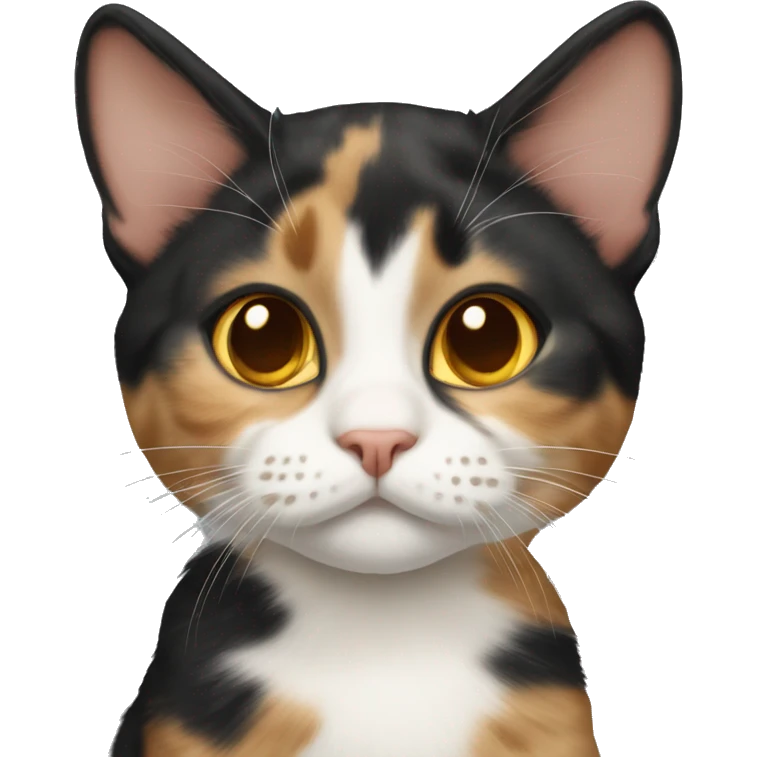 Realistic cat calico emoji