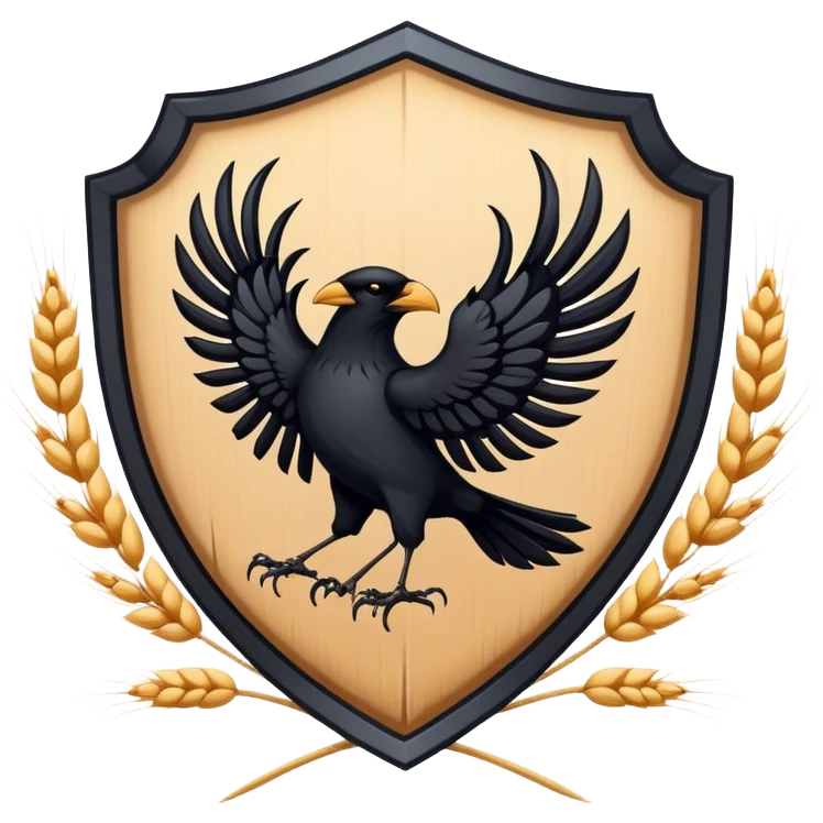 weat and crow runic blason shield emblem emoji