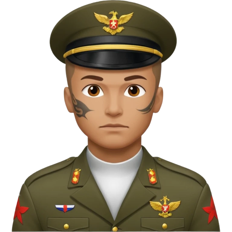 tatooed soldier, Russia emoji