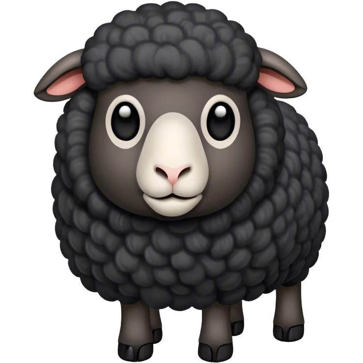 Black sheep emoji