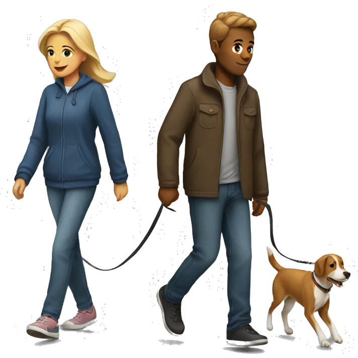 Walking the dog emoji