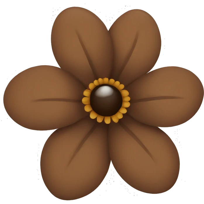 brown flower emoji