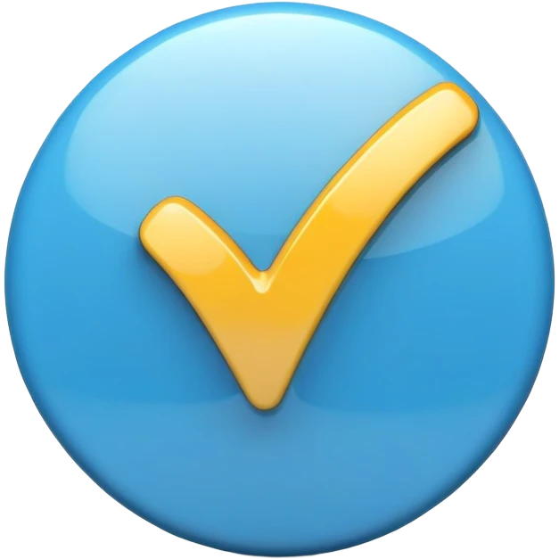 blue verification tick emoji