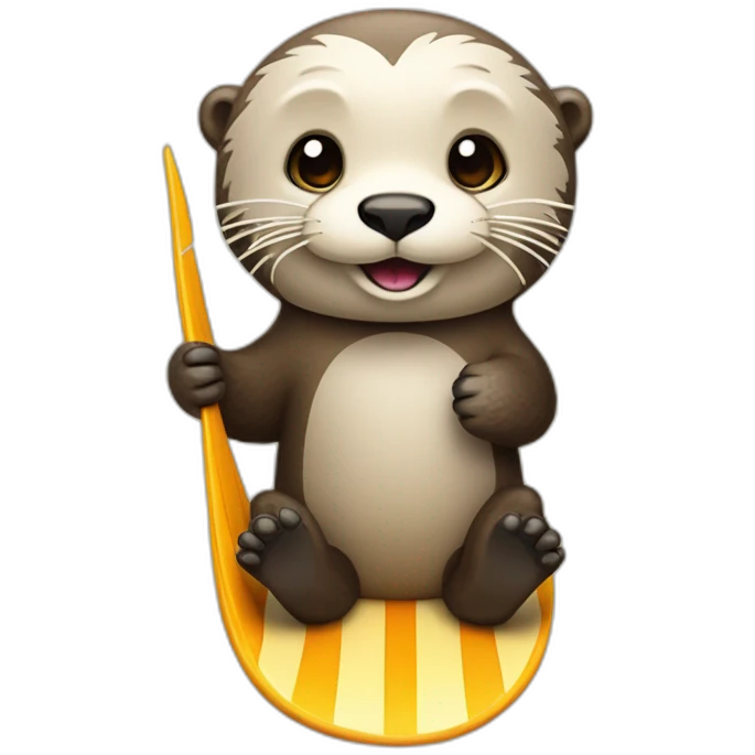 Sea-otter-on-the-surfboard emoji