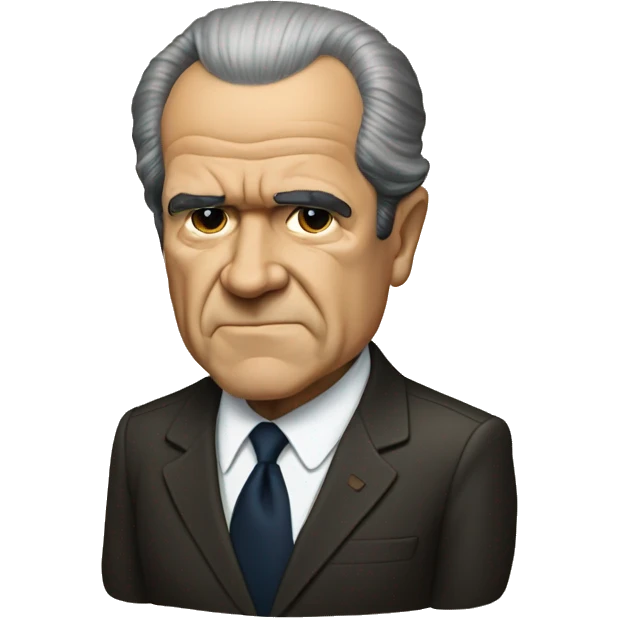 Richard Nixon But brown emoji