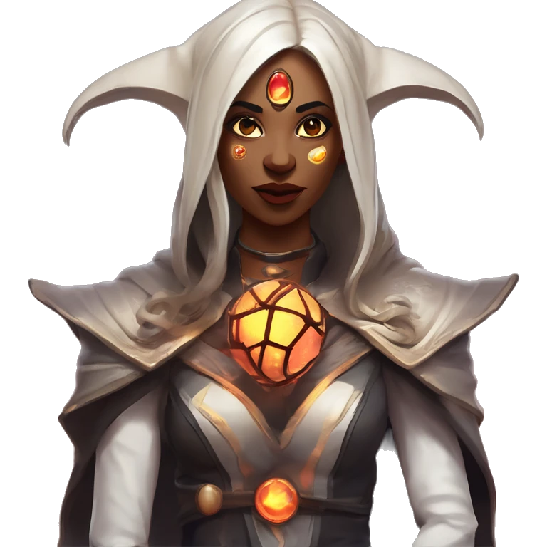 "Technomancy is the use of magic or mystical powers to control and manipulate technology” + "It's kind of like cyberpunk magic or how in some games, characters hack into systems using magic." 🖥️⚡🧙‍♂️ Make a ancient vampire technomancy goddess emoji