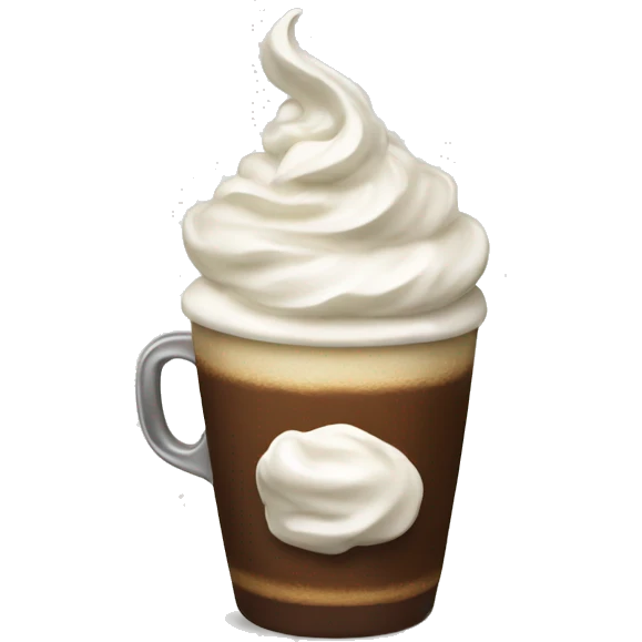 Coffee with whipped cream  emoji