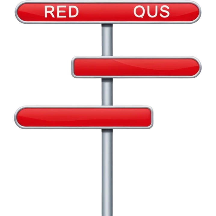 Map Panel – red route diagram, Subway Sign. emoji