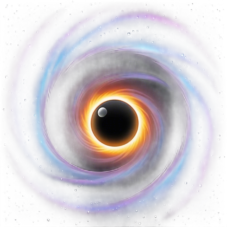 grok logo: event horizon of a black hole displayed alongside emoji