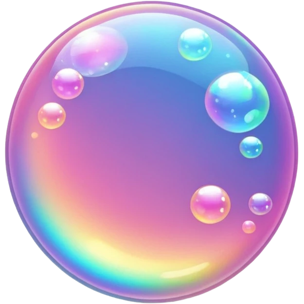 pink sparkling bubble emoji