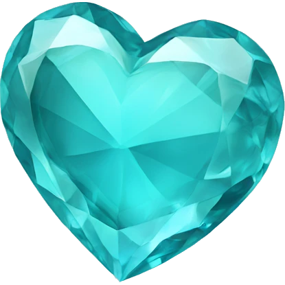 Aquamarine heart emoji