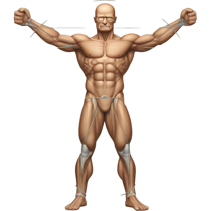 Muscle Vitruvian Man emoji