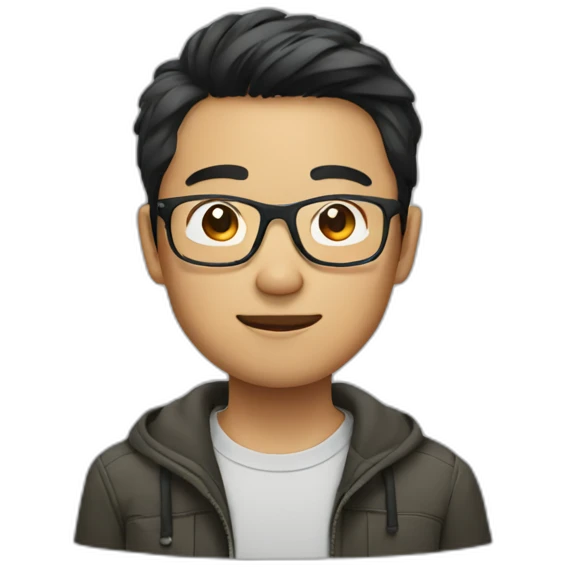 vietnamese guy with glasses emoji