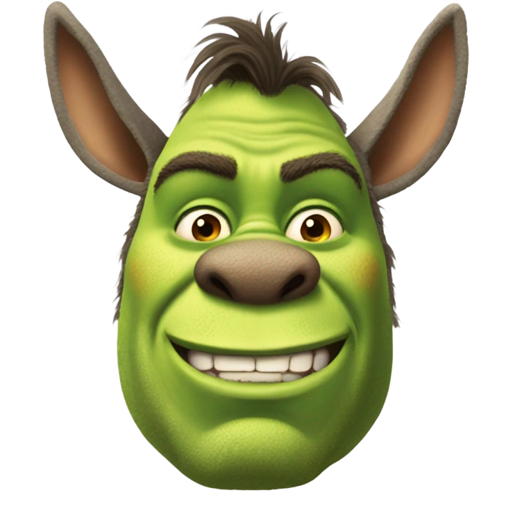 Shrek as donkey emoji