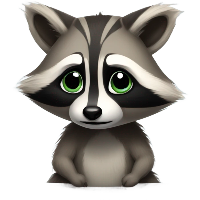 sad raccoon emoji