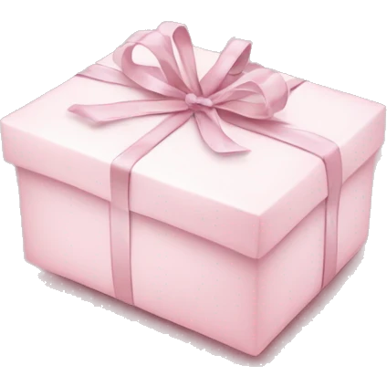 Light pink Christmas gifts under a white Christmas tree  emoji